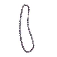 EleeColorful Health Ion Tourmaline Mixed Beads Stretch Necklace Chain Balance w/Box/ (Purple)
