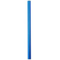 Vinjeely 12mm Diameter Colourful Long Stainless Steel Metal Drinking Straws Reusable Metal Straight Drinking Straws for Smoothie, Milkshakes (Blue)