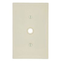 Leviton PJ11-A 1-Gang .406-Inch Hole Telephone/Cable Wallplate, Midway size, Almond