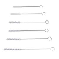 6pcs Drinking Straw Cleaning Brush Kit Set, 12" Extra Long, 1/2" Extra Wide, Standard Size - Nylon Cleaner Brush for Stainless Steel Tumbler Smoothie Straws, Tube, Bottle, Pipe