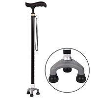 ZWH-Walking Cane Crutches Cane Elderly Telescopic Crutches Adjustable