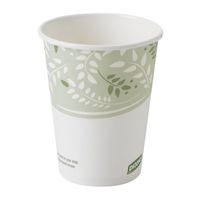 Dixie 8 oz. EcoSmart Paper Hot Coffee Cups w/ PLA Lining by GP PRO (Georgia-Pacific), Viridian, 2338PLA, 1,000 Count (50 Cups Per Sleeve, 20 Sleeves Per Case)