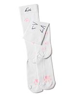 Koi Accessories Women's 8-15 Mmhg Compression Sock Meow White