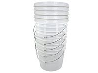 White 2 Gallon Bucket with Gamma Seal Lid (5)