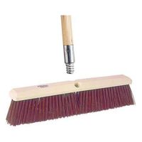 Push Broom, Head and Handle, 18", Brown
