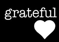 LLI Grateful Heart | Decal Vinyl Sticker | Cars Trucks Vans Walls Laptop | White | 5.5 x 3.4 in | LLI1302