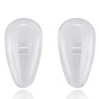 10 Pairs Clear Eyeglass Nose Pads Soft Silicone Nosepads Hold Pads for Glasses Eyeglasses Sunglasses
