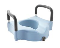 Medline MDS80316MB Locking Elevated Toilet Seats with Arms and Microban (Pack of 3)