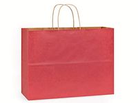 100% Recycled Kraft Tint Bags - Vogue Christmas Red 100% Recycled Bulk Kraft Bags 16x6x12" (250 Bags) - Wraps-BVTCR