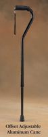 Offset Adjustable Cane Black