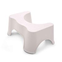Bathroom Plastic Padded Toilet Stool Footstool, Children's Adult Ottoman Bathroom Stool 50.5 * 35 * 21.5cm Independent Flow Assist