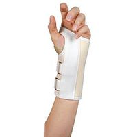 Leader Deluxe Carpal Tunnel Wrist Support, White, Medium/Left (1 Each)