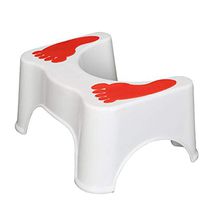 Zevni Bathroom Foot Stool,Toilet Stool- Portable and Foldable Bathroom Squatting Stool for Toilet and Potty - Poop Stool for Kids and Whole Family