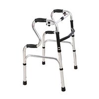 Jonigo Auxiliary Walker Double Armrests Four-Legged Folding Elderly Walker Patient Rehabilitation Walker