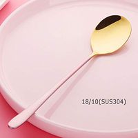1PCS Stainless Steel Spoon Ice Cream-Stainless Steel Dinner Spoons-Stainless Steel Spoon with Long Handle-Great Soup Spoons for Home, Kitchen or Restaurant-Tools for Kitchen, Dining Room