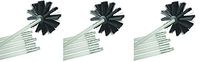 Deflecto Dryer Duct Cleaning Kit, Lint Remover, Extends Up To 12 Feet, Synthetic Brush Head, Use With or Without a Power Drill (Pack of 3)