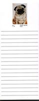 Fawn Pug Magnetic List Pads - Set of 2