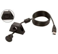 USB Extension Cable w/two dash mounting options