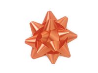 Tropical Orange Small Star Bows (48 Pack ) 2-1/2"