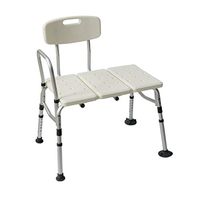 Non-Slip Backrest Elderly Bath Chair Armrest Bath Bench Aluminum Bath Shower Stool Maternity Bathroom Non-Slip Seat Elderly Shower Chair Long Bath Chair - Load 180kg Comfortable