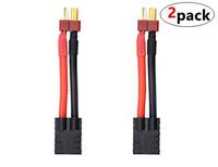 WMYCONGCONG 2 PCS TRX Style Female to T Plug Male Connector Adapter for Lipo Battery