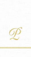 Entertaining with Caspari Monogram Initial P Paper Guest Napkins, Pack of 15