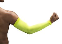 NV-X Sport Arm Sleeves 15-20MMHG Compression Enhanced Performance and Protection, Acid Green, Extra Large