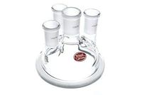 Wilmad-LabGlass LG-8087A-100 4-Neck Flat Flange Reaction Vessel Cover, Standard Taper 24/40 Center - 24/40 Side Neck