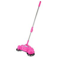 callm Dust Brooms 2019 New Arrival 360 Rotary Home Use Magic Manual Telescopic Floor Dust Sweeper Automatic Brooms (Pink)