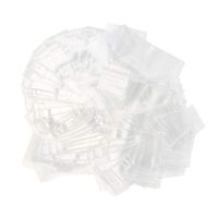 500pcs Clear Resealable Reclosable Ziplock Storage Poly Plastic Zipper Sealer Packaging Bags