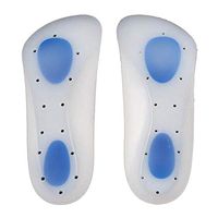WJL JIN Silicone Insoles Massage Foot Cushion Soft Gel Shoe Insert for Metatarsal Pain Relief Plantar Fasciitis,25.5~27.5cm