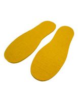 Cleverbrand Felt Insoles - Adult Style 827 Yellow - Size 12
