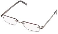 Foster Grant Men's Kennedy 1010608-250.FGR Square Readers,Gun & Brown,2.5x
