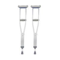 SRSGF Adjustable Height Axilla Crutches,Ergonomic,for Slightly Disabled Lower Limbs or Injured Lower Limbs(1 Pair),L