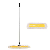 Microfiber Mop Spin Flat Mop, with Washable 2 Replaced Microfiber Mop Pads, Professional Commercial/Household Dust Mop Cleaning Hardwood, Wood, Tile -24inch