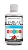 Lean & Pure Sea Blast Superfood, Vegan, Non GMO, Gluten Free, Supports Digestive Health, Aids Immune System, 32 Ounce, Cran-Raspberry Flavored Shot