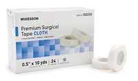 McKesson Silk-Like Cloth Medical Tape 1/2" X 10 Yd 10 Boxes, 24 Rolls/Box 100200