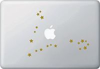 Yadda-Yadda Design Co. Pisces Zodiac Constellation - Birthday - Astrology - Laptop | MacBook - Vinyl Decal Sticker YYDC (8" w x 6" h) (Pisces, Matte Gold)