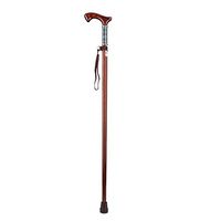 Crutch One-Legged Walking Aid Cane Solid Wood Non-Slip Old 2 Color MUMUJIN (Color : Chocolate)