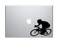 Sports Racing - Bicycling Cyclist Bike Biker version 2-5" Black Vinyl Decal Sticker Car Macbook Laptop