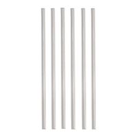 Signature Tumblers Reusable Thick-Wall Straws 6pc, Clear
