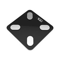 Accurate Electronic Smart Scales Digital Bathroom Weight Scale Fat/Muscle/Visceral Fat Weighing Scale Bluetooth APP 0.1-360kg,Black Battery