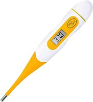 Digital Thermometer, Soft Head Rectal and Oral Thermometer for Adults and Babies, Precision Thermometer for Fever Accurate and Fast Readings with Fever Indicator