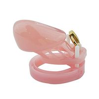 New Male Protective Briefs Çhástîty Device with 5 Rings Incontinence Underwear (Pink,Short)