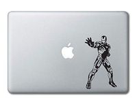 Iron Man Full Body Printed Clear Vinyl Decal Sticker Compatible with Apple MacBook Pro Air 11" 12" 13" 15" All Years Laptop Trackpad Keyboard (13" MacBook (All Models))