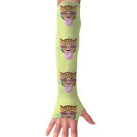QG ZZX Funny Cat with Sunglasses Unisex Compression Arm Sleeves UV Protection Performance Arm Sleeve - for Outdoor Sports Baseball,Basketball,Football (1 Pair)
