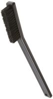 Weiler 99383 0.10" Wire Size, 6-1/2" X 1/2" Block Size, 4 X 15 No. Of Rows, Straight Black Nylon Bristles, Plastic Block, Small Hand Scratch Brush