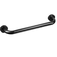 Armrest Black Bathroom Safety Armrest Take A Shower Handle wc Accessibility Railing Elderly Disabled Non-Slip Armrest Space Aluminum Armrest,42CM