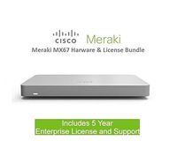 Cisco Meraki MX67 Router Security Appliance Includes 5 Year License Bundle