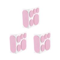 Healifty Moleskin Tape Flannel Adhesive Pads Heel Stickers Blister Prevention Pads Anti Wear Heel Pads for Men Women Foot Care 3 Sheets (Pink)